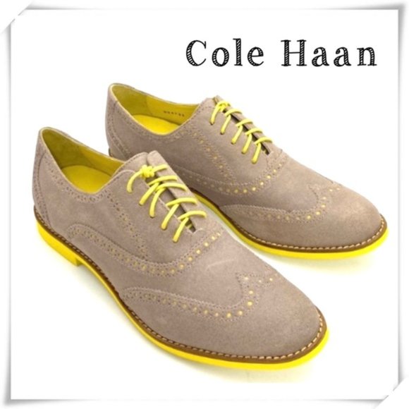 Cole Haan Shoes - Cole Haan Nike Air Alisa Oxford Wing-tips neon sole